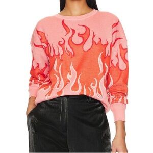 Steve Madden size M acrylic flame sweater